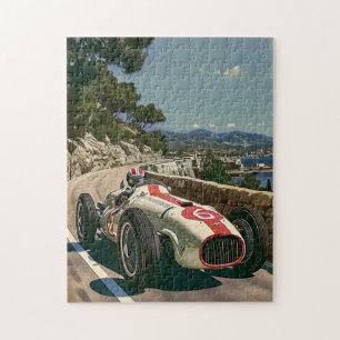 Vintage Tävla Car på Mallorca Pussel