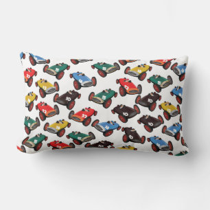 Vintage Tävla Cars Lumbarkudde