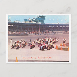 Vintage tävla för motorcykel i Daytona Beach Flori Vykort