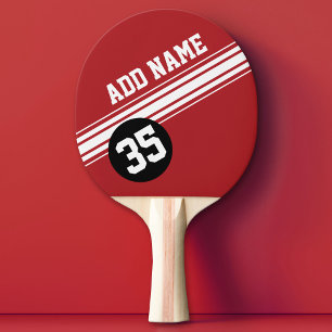 Vintage Tävla Rand - Röd och svart Pingisracket