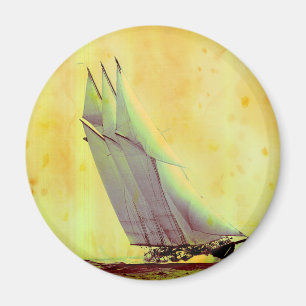 Vintage Tävla Yacht Magnet
