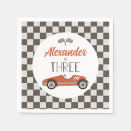 Vintage Tävling-bilen tre dagar Pappersservett