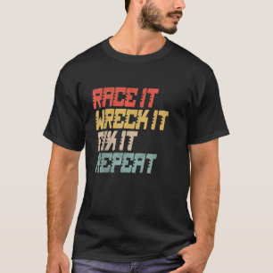 Vintage Tävling, det sliter sönder det reparerar d T Shirt