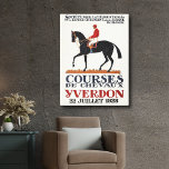 Vintage Tävling Horse Derby Jockey Equestrian Canvastryck<br><div class="desc">Vintage Tävling Horse Derby Jockey Equestrian Kanvastryck</div>