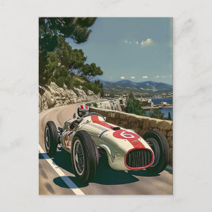 Vintage tävlingsbil på Mallorca Vykort