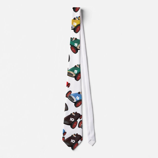 Vintage tävlingsbilar slips (Framsida)