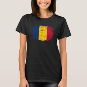 Vintage Tchad Flagga för Tchad T Shirt
