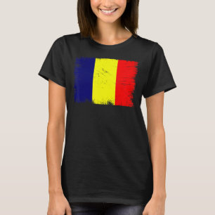 Vintage Tchad Flagga Tchad Independence day T Shirt