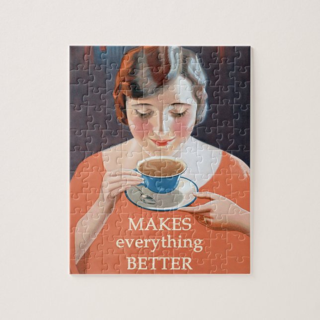 Vintage Tea Annons - Bättre Pussel (Vertikal)