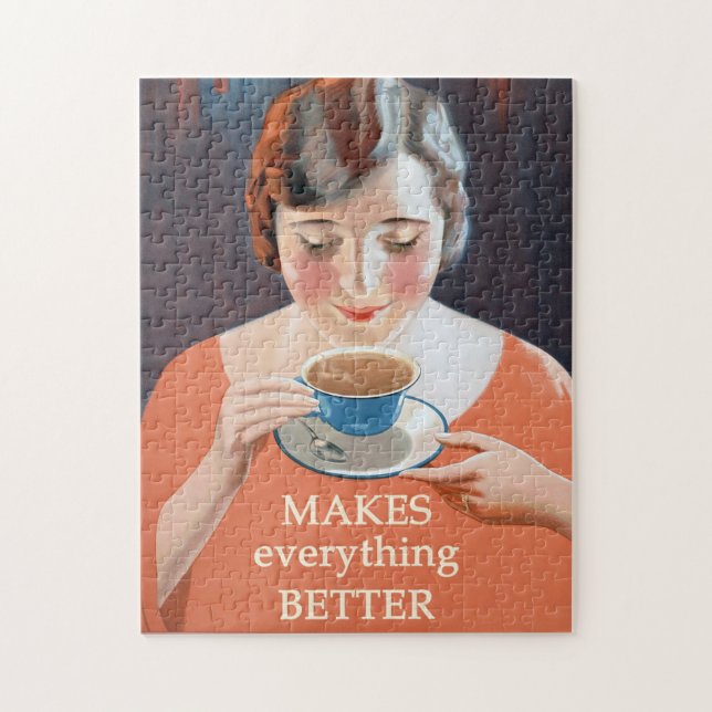 Vintage Tea Annons - Bättre Pussel (Vertikal)