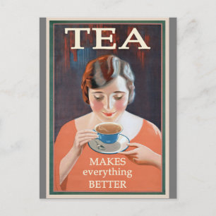 Vintage Tea Annons - Bättre Vykort