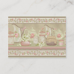 Vintage Tea Business Visitkort
