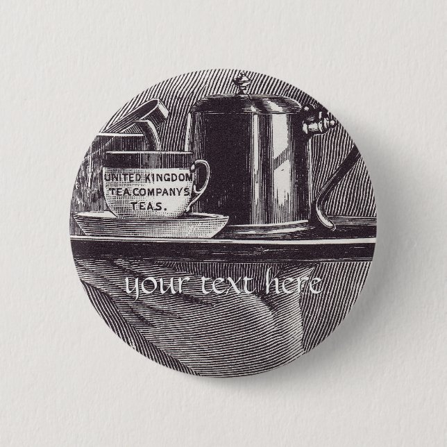 Vintage Tea Fack Knapp (Framsida)