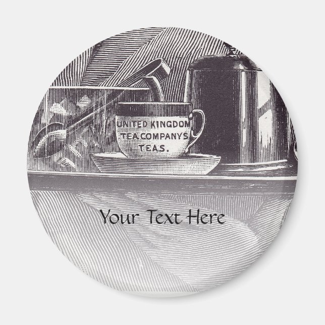Vintage Tea Fack Magnet (Framsidan)