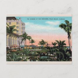 Vintage Tea Garden vid Breakers Handflatan Beach-v Vykort