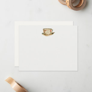Vintage Tea Kopp Anteckningskort