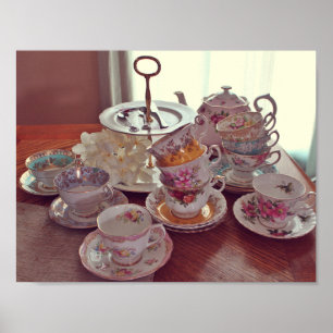Vintage Tea Kopp Poster