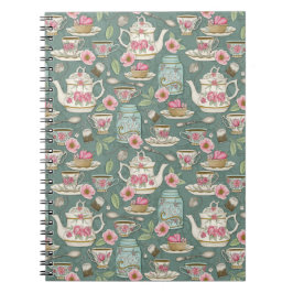 Vintage Tea Party Anteckningsbok