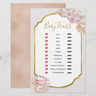 Vintage Tea Party Baby Traits Shower