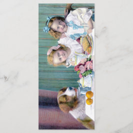 Vintage Tea Party bokmärke Meny