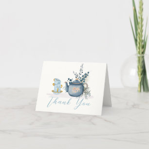 Vintage Tea Party Brewing Baby Shower Tack Kort