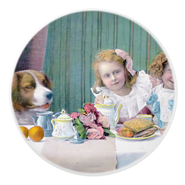 Vintage Tea Party Knopp (Framsidan)