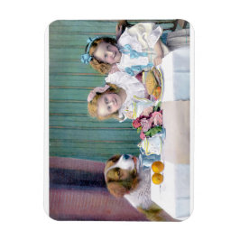 Vintage Tea Party Magnet