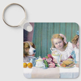 Vintage Tea Party Nyckelring