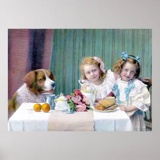 Vintage Tea Party Poster (Framsidan)
