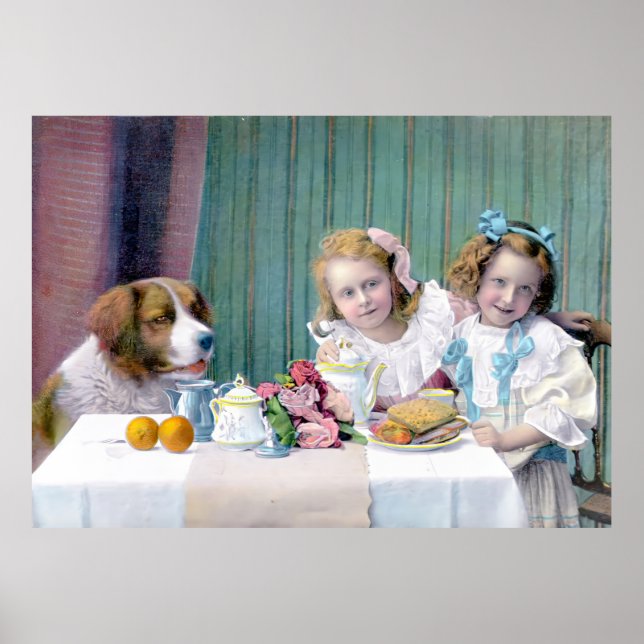 Vintage Tea Party Poster (Framsidan)