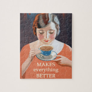Vintage Tea-reklam - Bättre Pussel