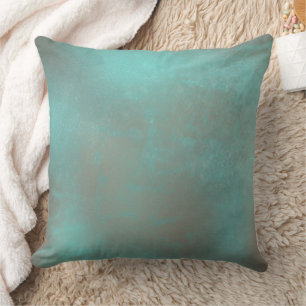 Vintage Teal Antiqued Mönster Kudde