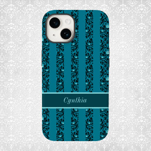 Vintage Teal Faux Tapestry Rand