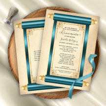 Vintage Teal Guld Rulla Elegant Quinceañera