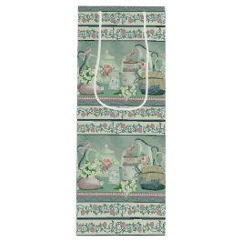 Vintage Teal Tea & Ro Vin Gift Bag