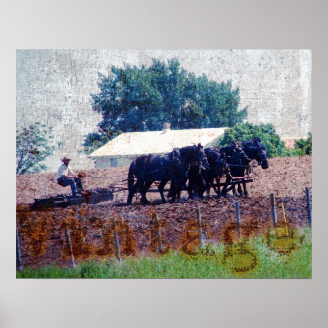 Vintage Team-arbete Poster (Framsidan)