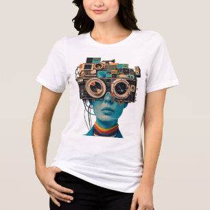 Vintage Tech Design T Shirt