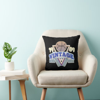Vintage-teckensnittsdesign-teeshirt Kudde