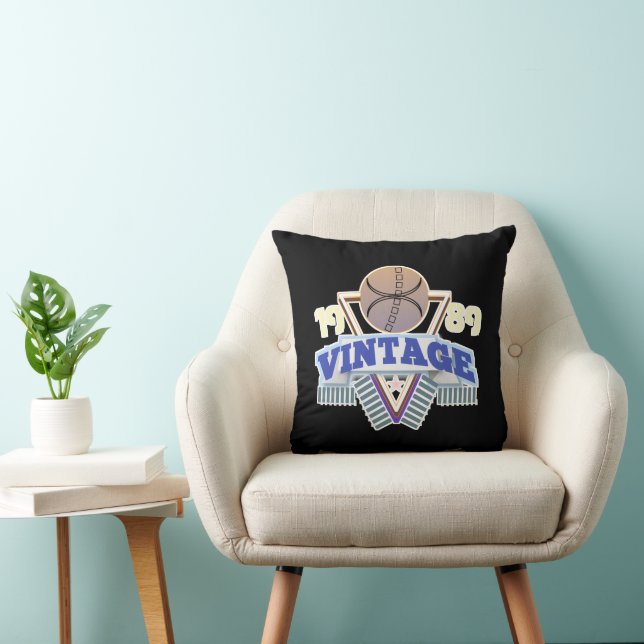 Vintage-teckensnittsdesign-teeshirt Kudde (Stol)