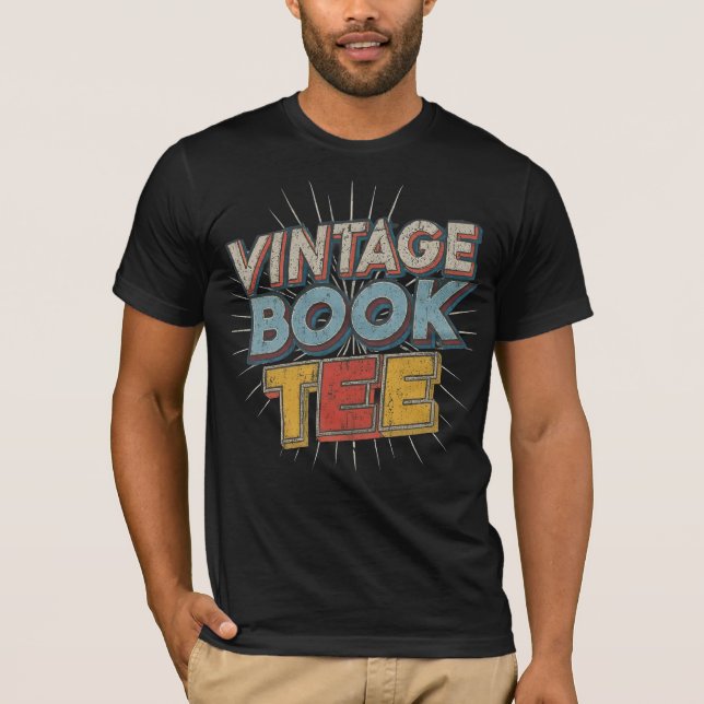 Vintage Tecknad Bok Slogan Tee (Framsida)