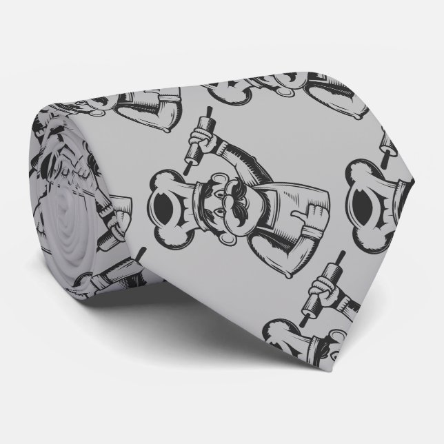 Vintage Teckning Chef Baker Cook Slips (Rullad)