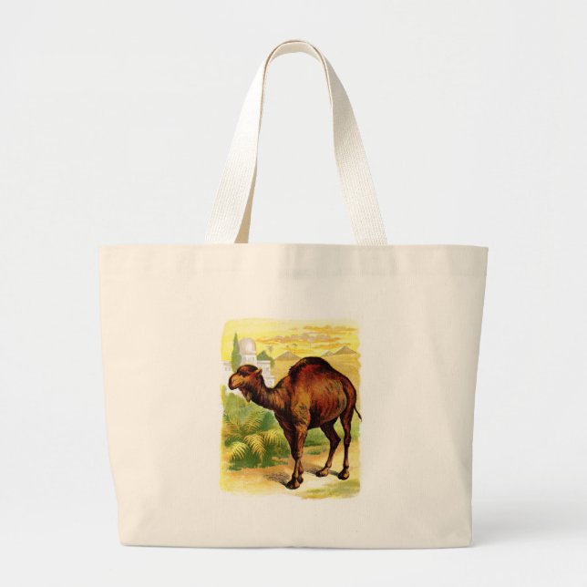 Vintage Teckning: Dromedary Jumbo Tygkasse (Framsidan)