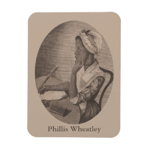 Vintage Teckning i Poet Phillis Wheatley Magnet