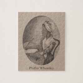 Vintage Teckning i Poet Phillis Wheatley Pussel