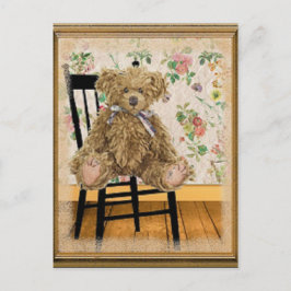 Vintage Teddy Vykort