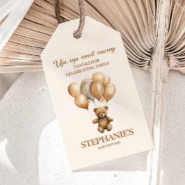 Vintage Teddybjörn Up Up Away Könsneutral Presentetikett