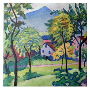 Vintage Tegernsee Ligcape August Macke Kakelplatta