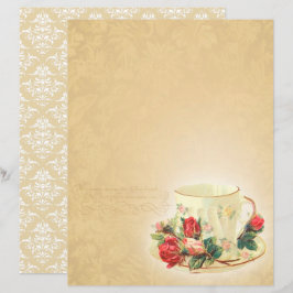 Vintage Tekopp Scrapbook Papper - Marple Hall