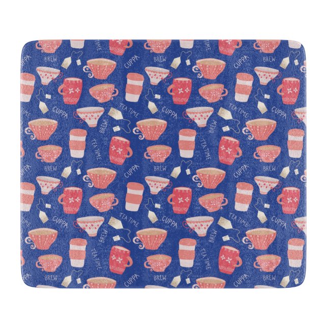 Vintage Tekopp Tea Pot mönster (Framsidan)