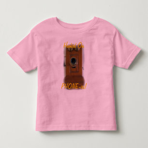 Vintage Telefon "Hooking on PHONEics" Småbarn Tee